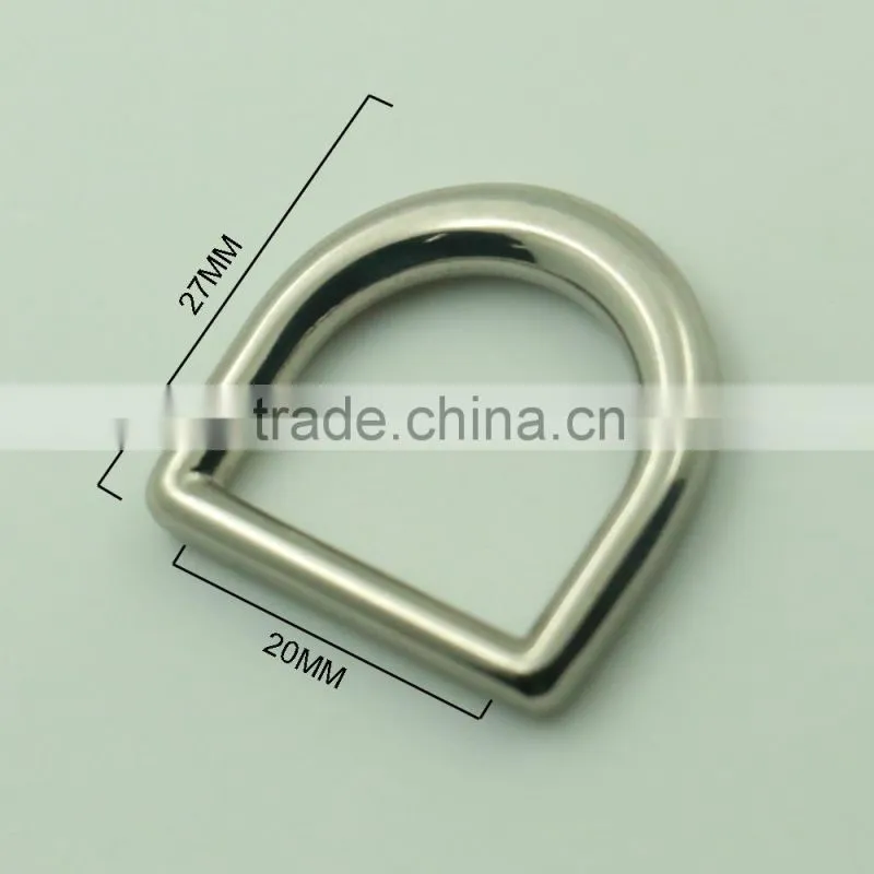 wholesale normal eco friendly 20mm heavy duty metal Bag fitting d ring