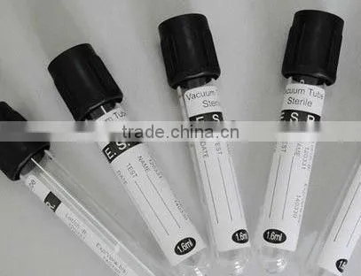 Black Blood Collection ESR Tube
