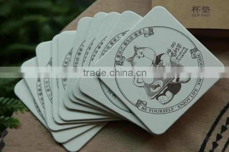 Eco-friendly hot new popular items paper cardboard coaster