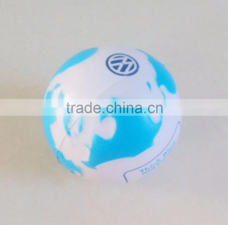 6.5cm earth shaped stress ball globe foam ball