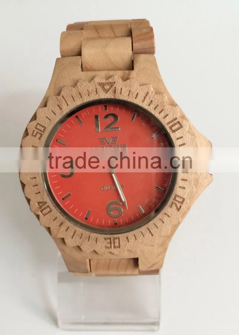 Vages watch wood wholesale retail wood bracelet watch in china