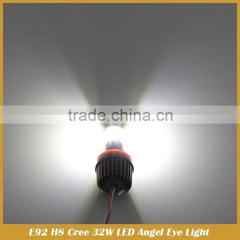 E90 E92 E93 E82 X5 X6 Xenon White Angel Eyes Halo Ring LED 32W H8 Light Bulbs