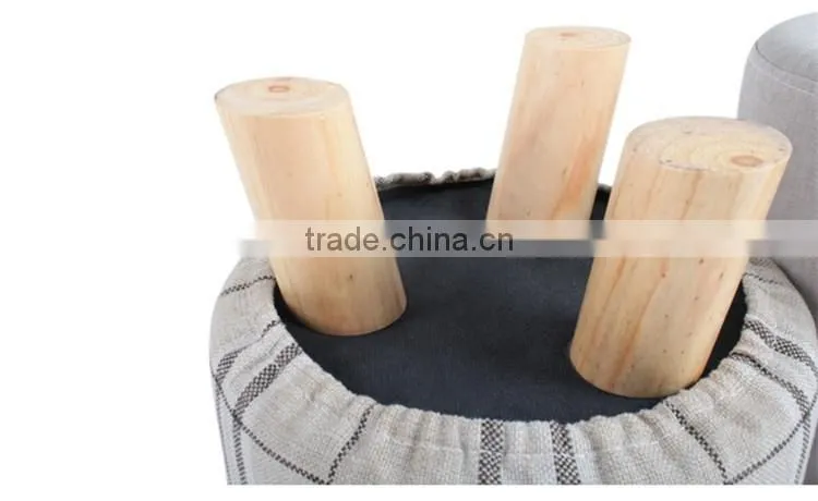 Hot sale Creative Wood round Footstool Y334