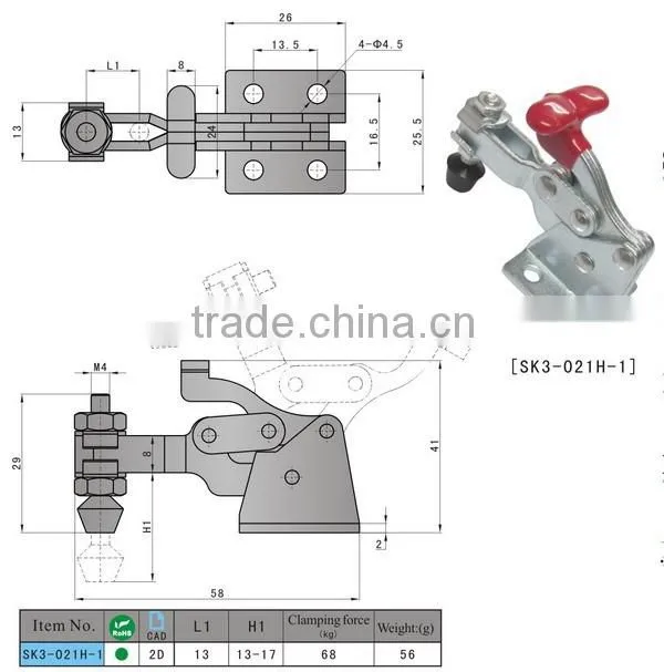 Wholesaling SK3-021H-1industrial toggle clamp