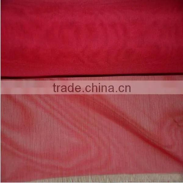 fashion custom 108cm chinese printed 100% pure silk fabric /100% silk organza fabric
