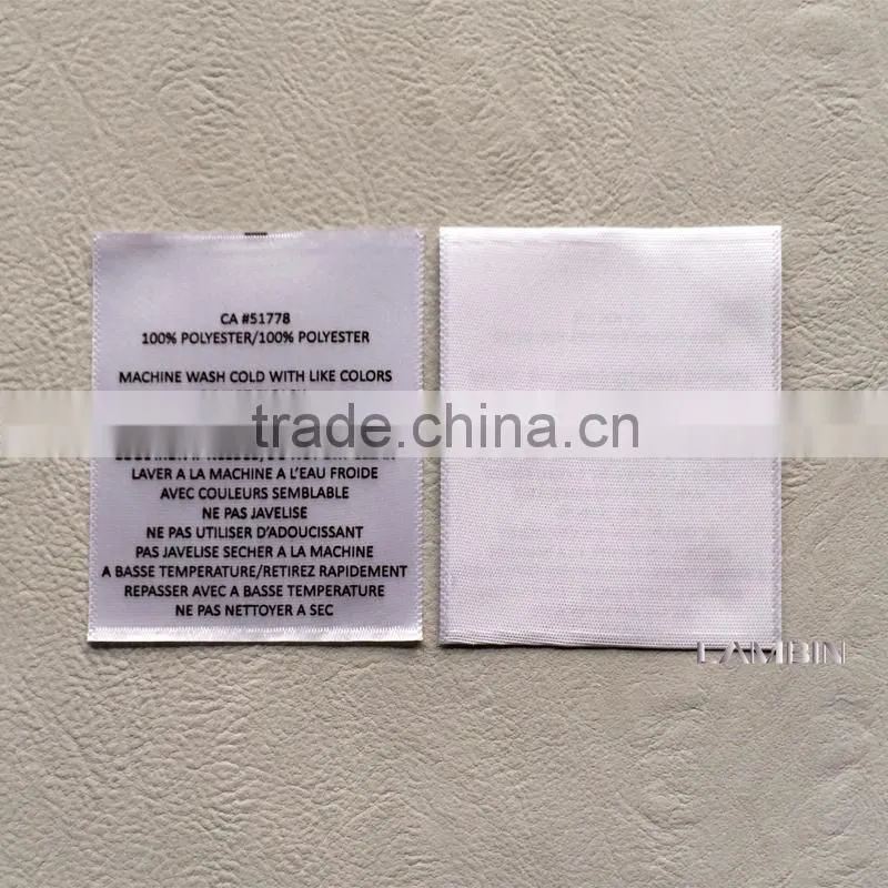 Zhejiang garment washing care label tag for children's jeans