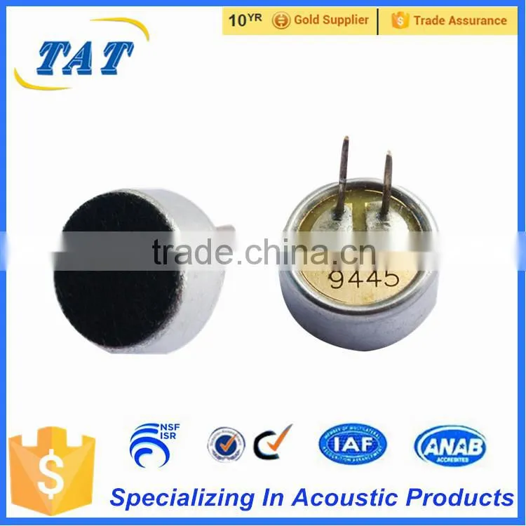 Waterproof condenser microphone with 2pins