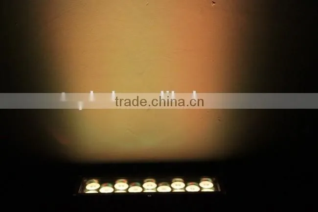 CE&RoHs Certificate Excellent Color Mixing IP66 Outdoor 14* Tri-3W RGB Wall Washer LED Light
