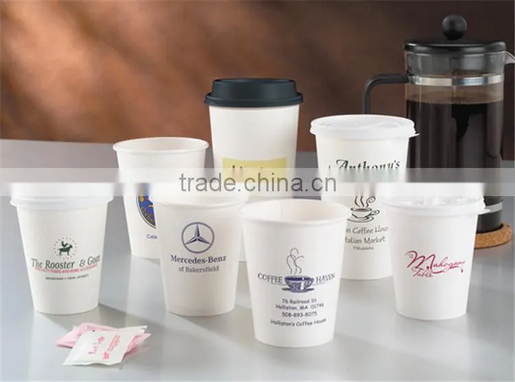9OZ factory customized rippled paper tea cup with lid about single wall or double wall