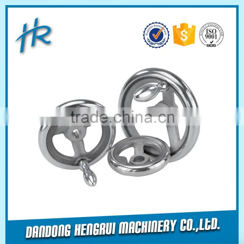 Red painted threaded valve handwheel with high quality