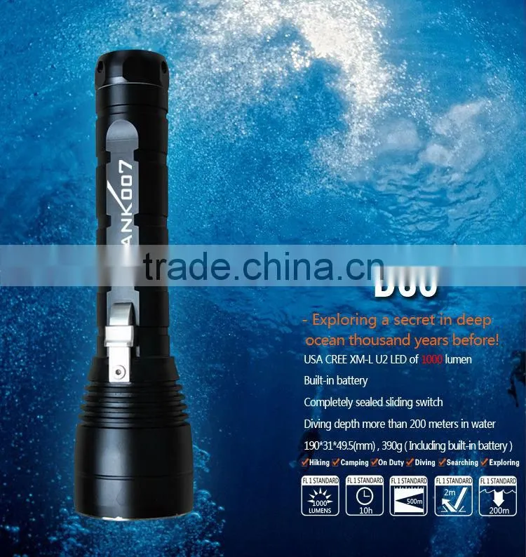 Diving flashlight led diving torch light ( D60)