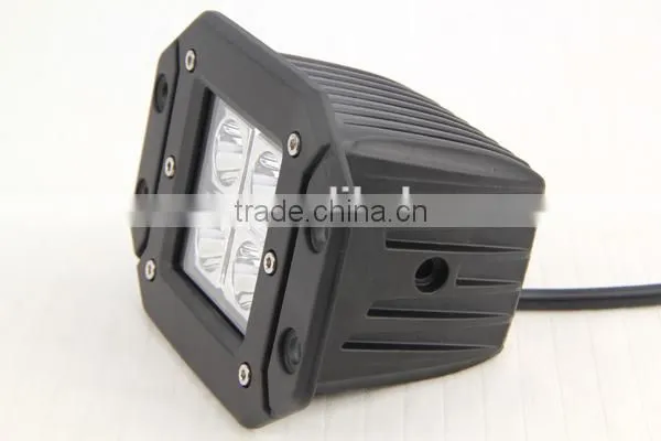 12W 12V Led Work Light with Flush Mount for SUV, Jeep, Offroad High Quality Truck Lights