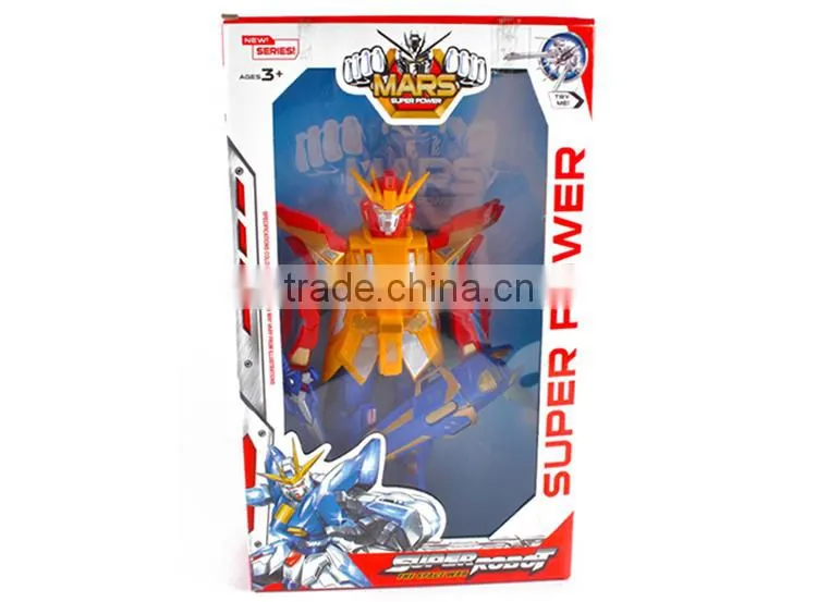 Hot selling small model plastic kids toy robot with light