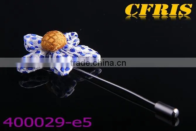 2016 New arriving spot flower,six color cloth lapel pin e1-f6
