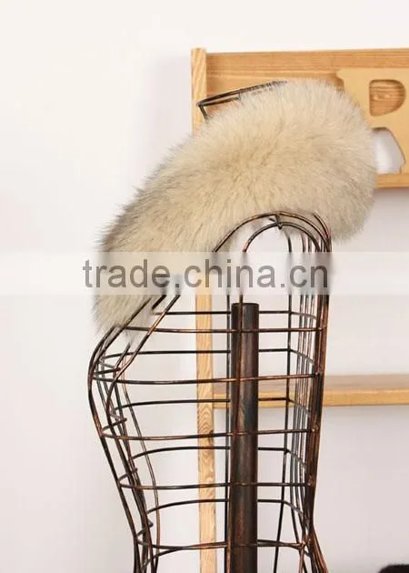 White women fox fur collar for coat popular in 2015