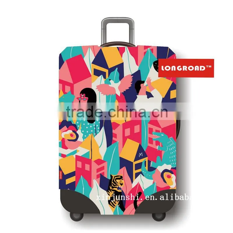 Stronger Elastic Neoprene Suitcase Pattern Luggage Protection Cover