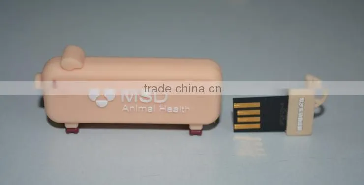 High quality customized silicone/soft PVC usb flash drive
