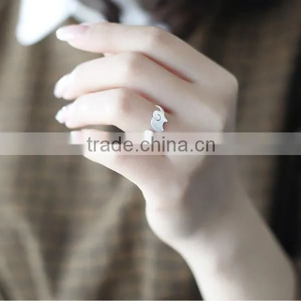 Fashion 925 sterling silver drawing elephant ring sterling silver jewelry wholesale jewelry accessories