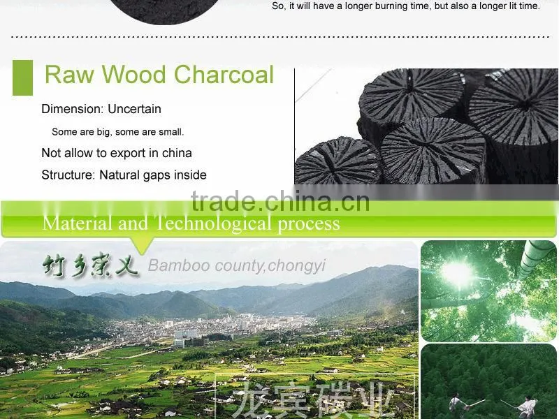 BBQ charcoal briquettes from Factory