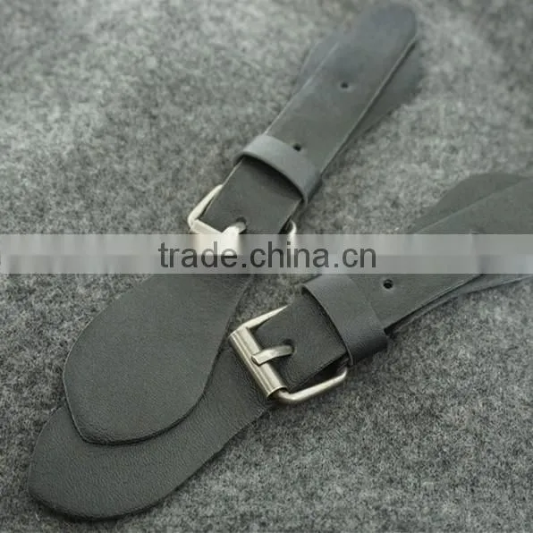 black PU leather toggle decorative button for women coat