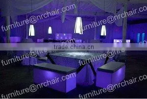 shanghai commercila furniture led acrylic led sofa