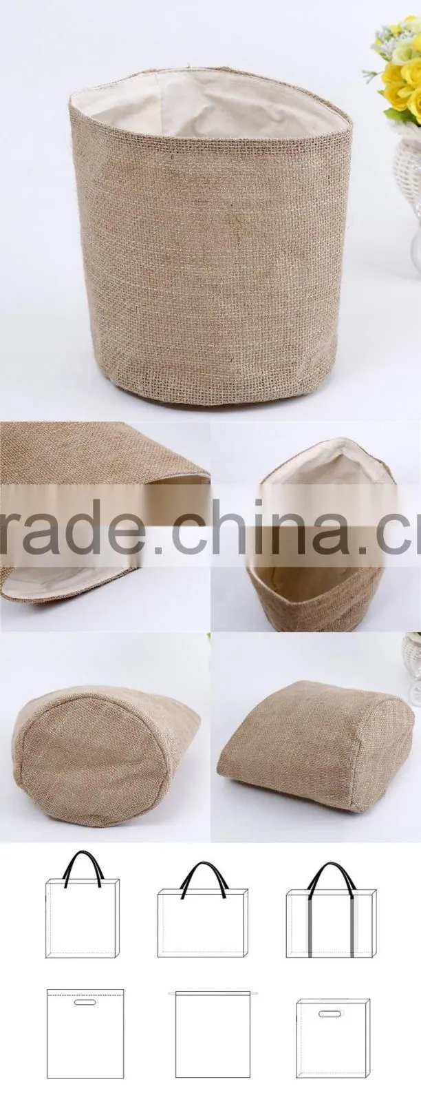 custom printed burlap bag for packaging coffee bean