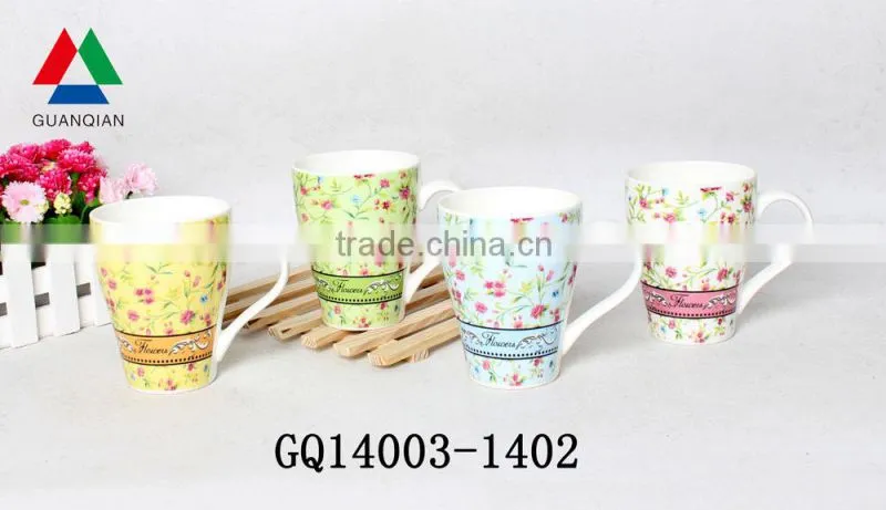 350ml tea mugs fine bone china manufacturers white with print custom for gift