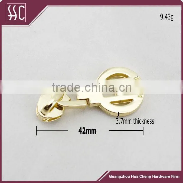custom logo metal zipper puller and slider