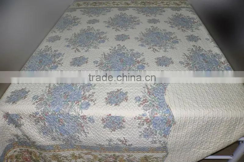 Elegant microfiber printed bedding set /bedspread set