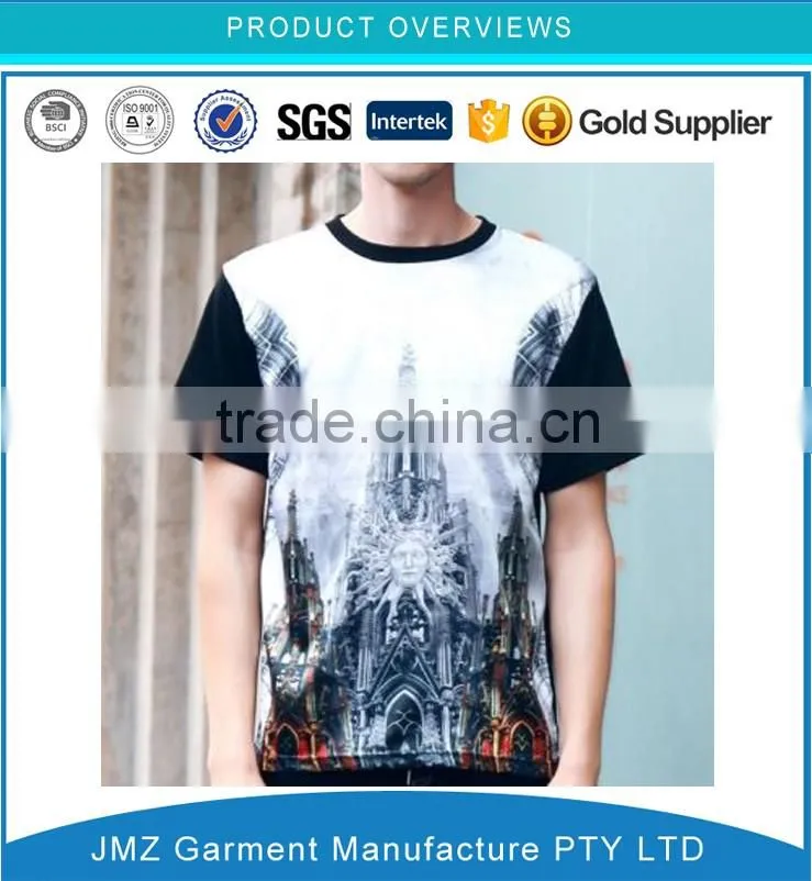 High Quality Men Clothes Custom Fashion Print T-shirt