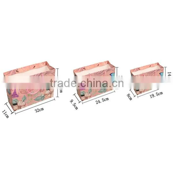Beautiful Seen With Paris Tower Paper Bag For Gift