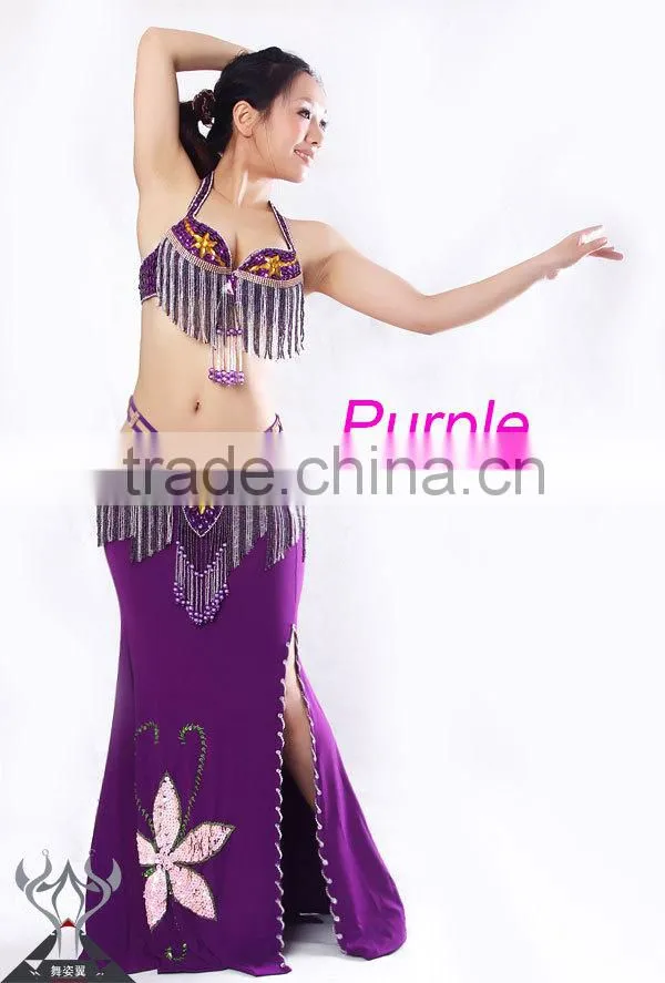 Sexy Long Belly Dance Skirt for Performance