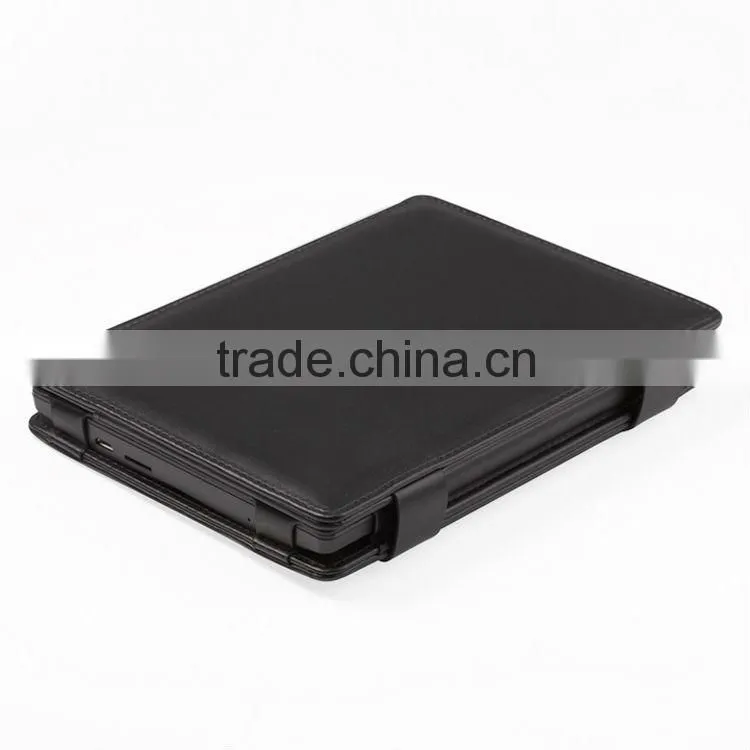Book style Leather Case for kobo aura hd,Stand Leather case for kobo aura hd