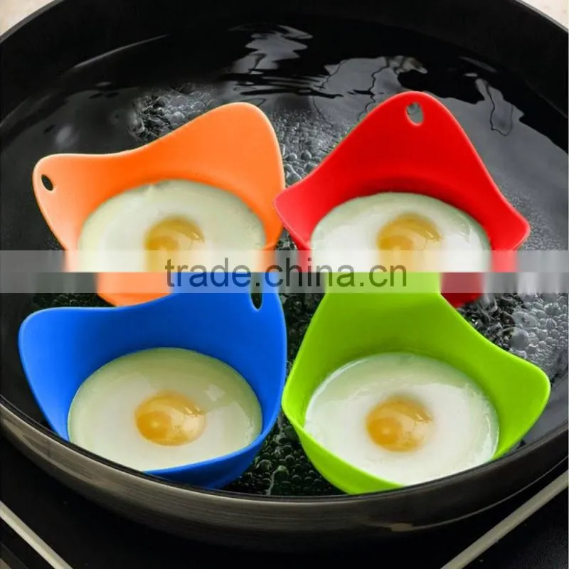 FDA food grade silicone egg cookware cup Cooker easy use silicone egg poacher