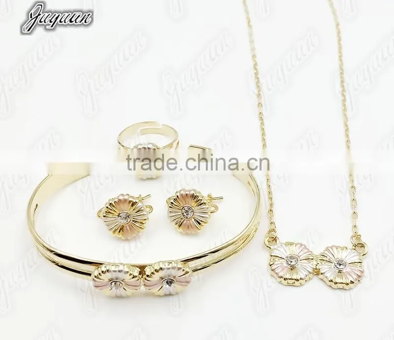 Juyuan Fashion 18K Gold Three Color Crystal,rhinestone Baby Set