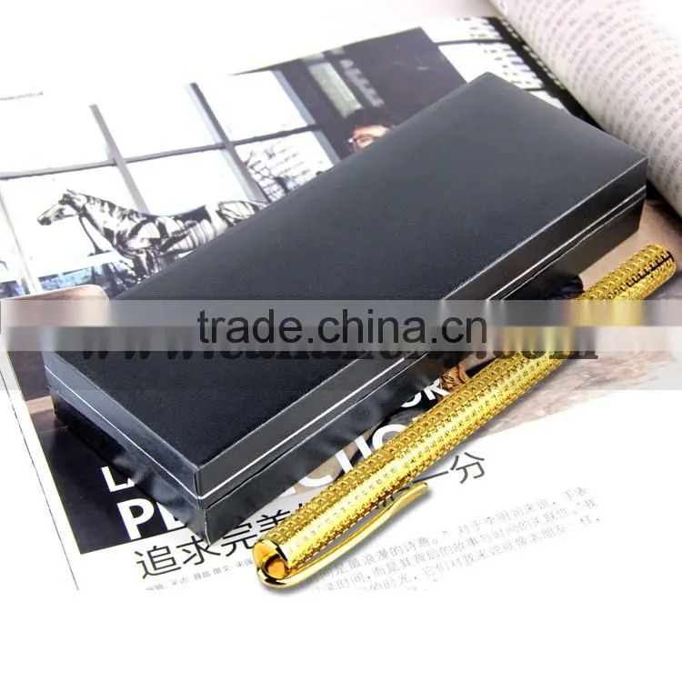 Handcrafted diamond inlay luxury gold pen