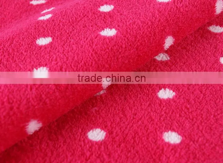 1PCS SALE!!!2015 Top quality Attractive polar fleece printed fabric for bathrobe/blanket accept custom-made