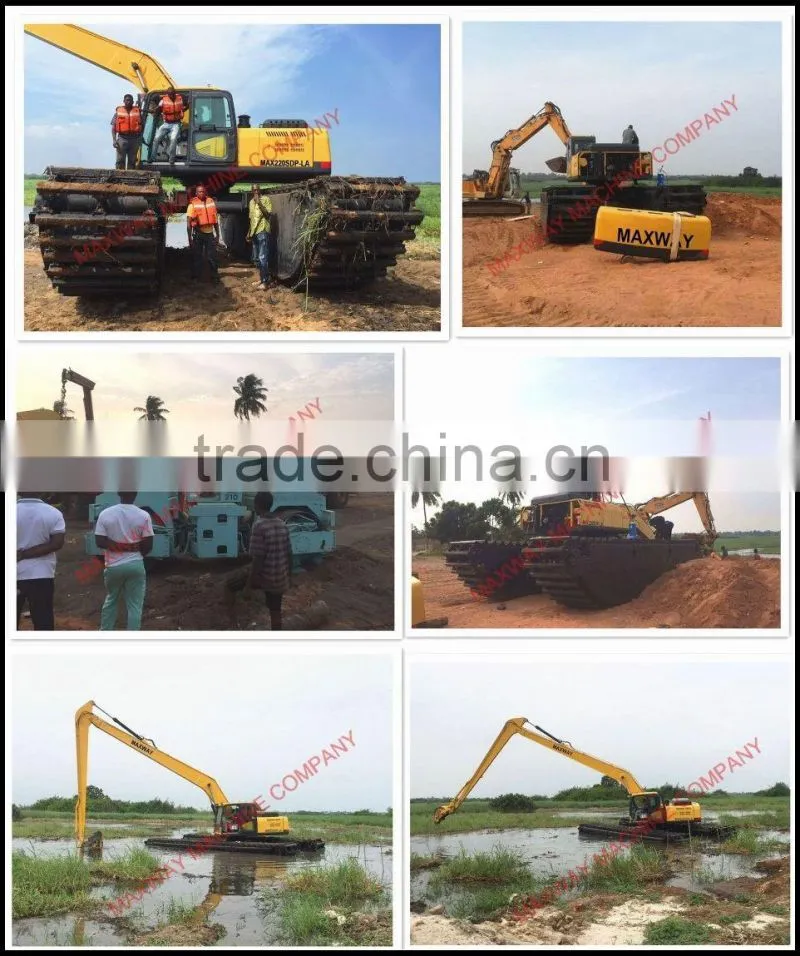 Chain and Floating Track for HITACHI Amphibious Pontoons , MAXWAY Machine Company