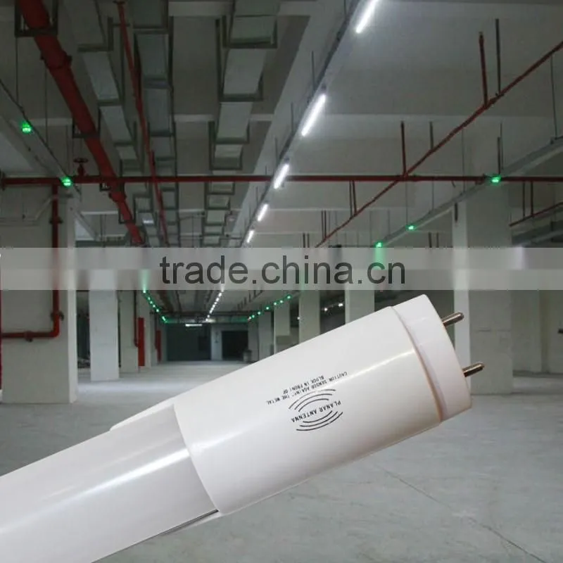 High quality high lumen 18W 120cm T8 Radar Sensor Tube save energy t8 led tube use in parking lot