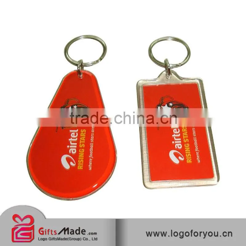 trade assurance supplier custom both sides clear acrylic photo keychain