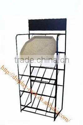 metal wholesale table mat carpet display rack HSX-DR0352