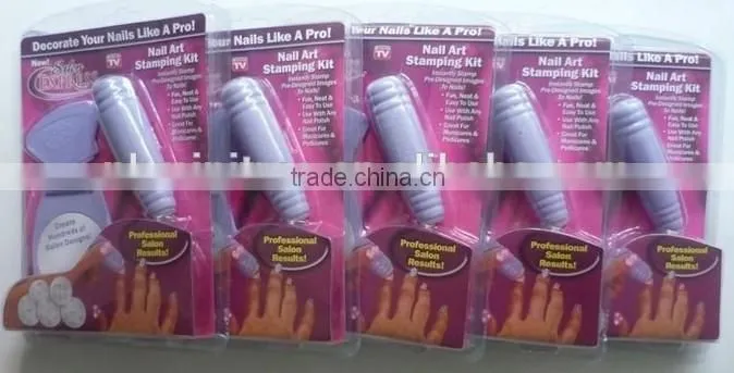 professional nail art stencil stamping kit