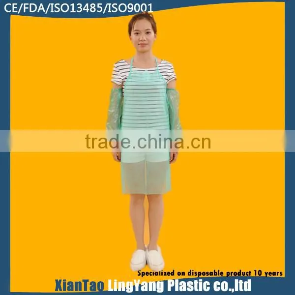 2014 cheap disposable nonwoven c pvc apron