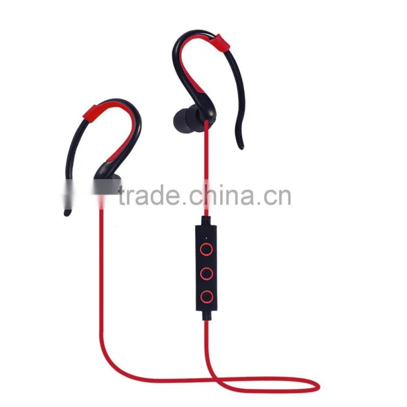 China manufacturer bluetooth 4.1 sports earphones headphone headset with earhook