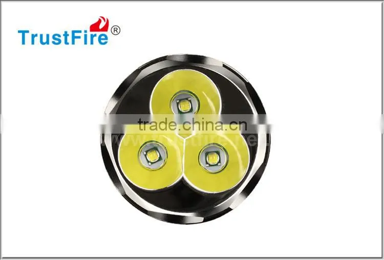 Trustfire TR-3T6 aluminum alloy CREE XM-L T6 3800lumens searchlight long range use 3pcs 18650 battery lights & lighting