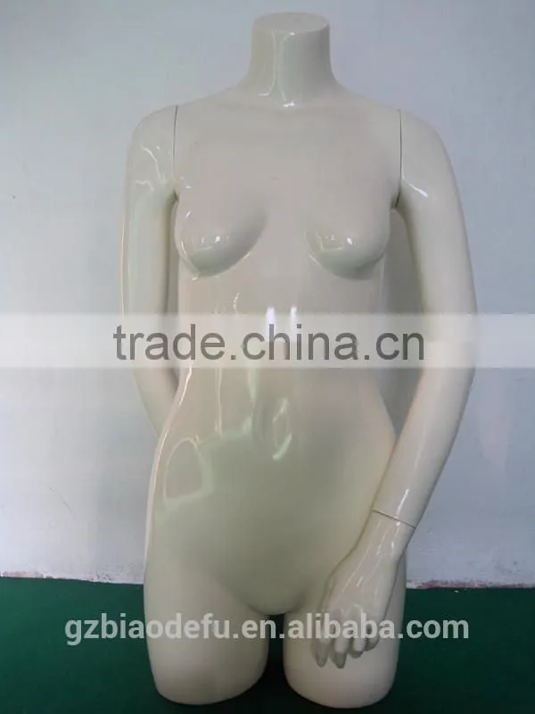 Customized Fiberglass Sexy Lady Mannequin Half Body Fashion Modeling
