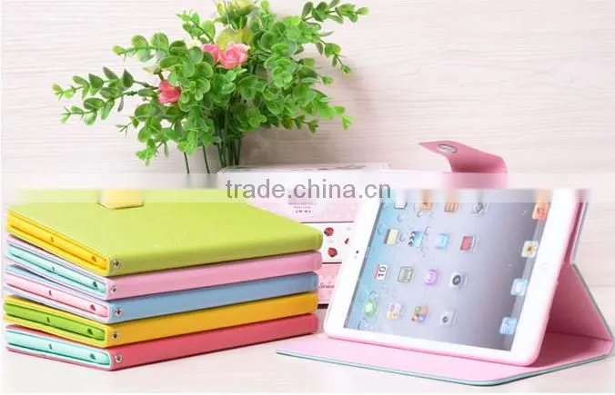 Diamond pattern PU leather case for ipad air, for ipad pro case