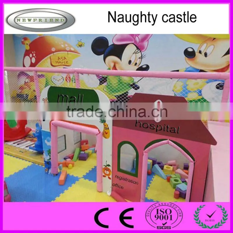 hot selling New design jungle series children indoor playground naughty castle