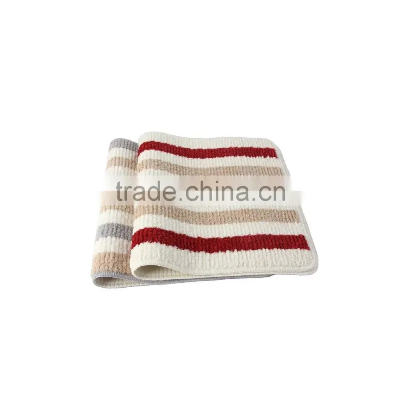 Bathroom Mircofiber Anti- slip Rug Soft Absorbent Mat