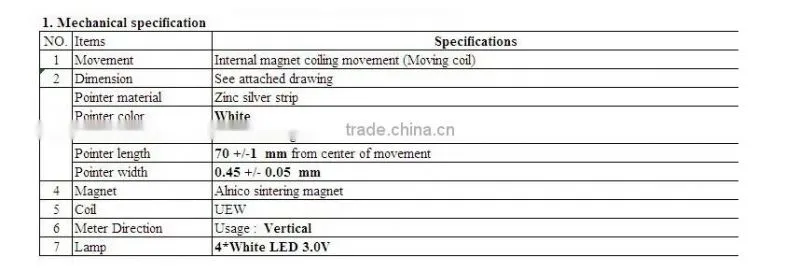 VU Meter Level Meter Audio Volume db Meter Level DB P-134-1 Back Light